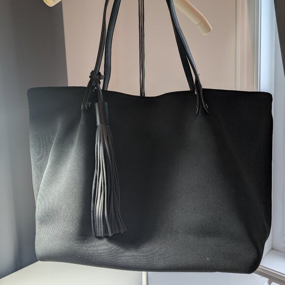 Marla Wynne Large Tote Shoulder Bag - Black - NWOT - Picture 1 of 6
